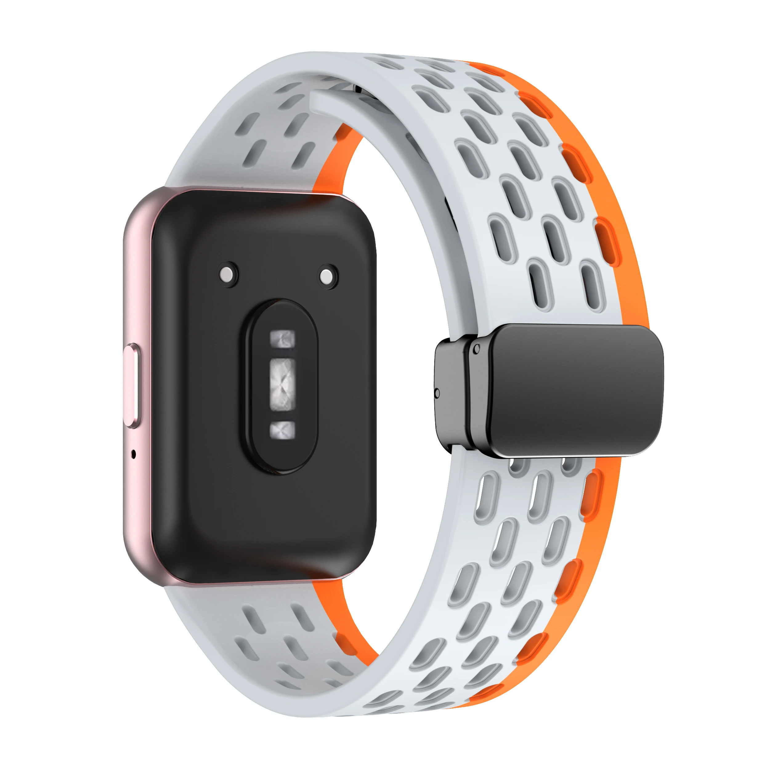 Eraysun Silicone Adjustable Watch Accessories Magnetic Buckle Wristband Fitness Straps Replacement Bands For Samsung Galaxy Fit3