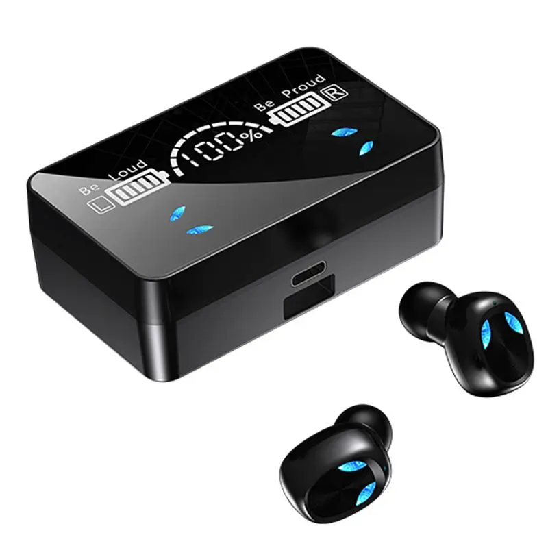 Audifono X3 Tws HD Mirror Led Digital Display Earbuds Hifi Bass Noise Reduction Headset Wireless Earphones