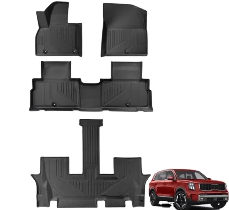 Hot Sale TPE Plastic Seat covers Floor pads Car mat rugs CAR Floor Mats for Kia Telluride 2020 to 2023