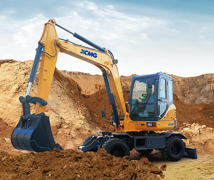 XCMG Original Second Hand Excavator XE60WA 6 Ton Used Wheel Excavator Digger for Sale