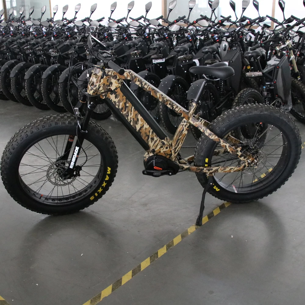 2024 Mid Drive Electric Bike Ebike 8fun Bafang M620 Fat Tire Electric Bike1000W with Dual batteries