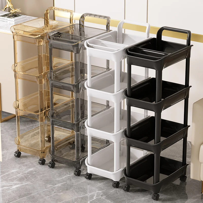 Kitchen Storage holders Multiple Layers Movable Racks Storage Cart Multi-purpose Trolley Home Use Kitchen Storage Cart