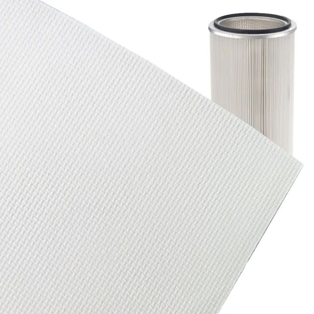 Dust Air Cartridge Filter Media Paper PE PET Polyester Spunbond Nonwoven Fabrics Roll
