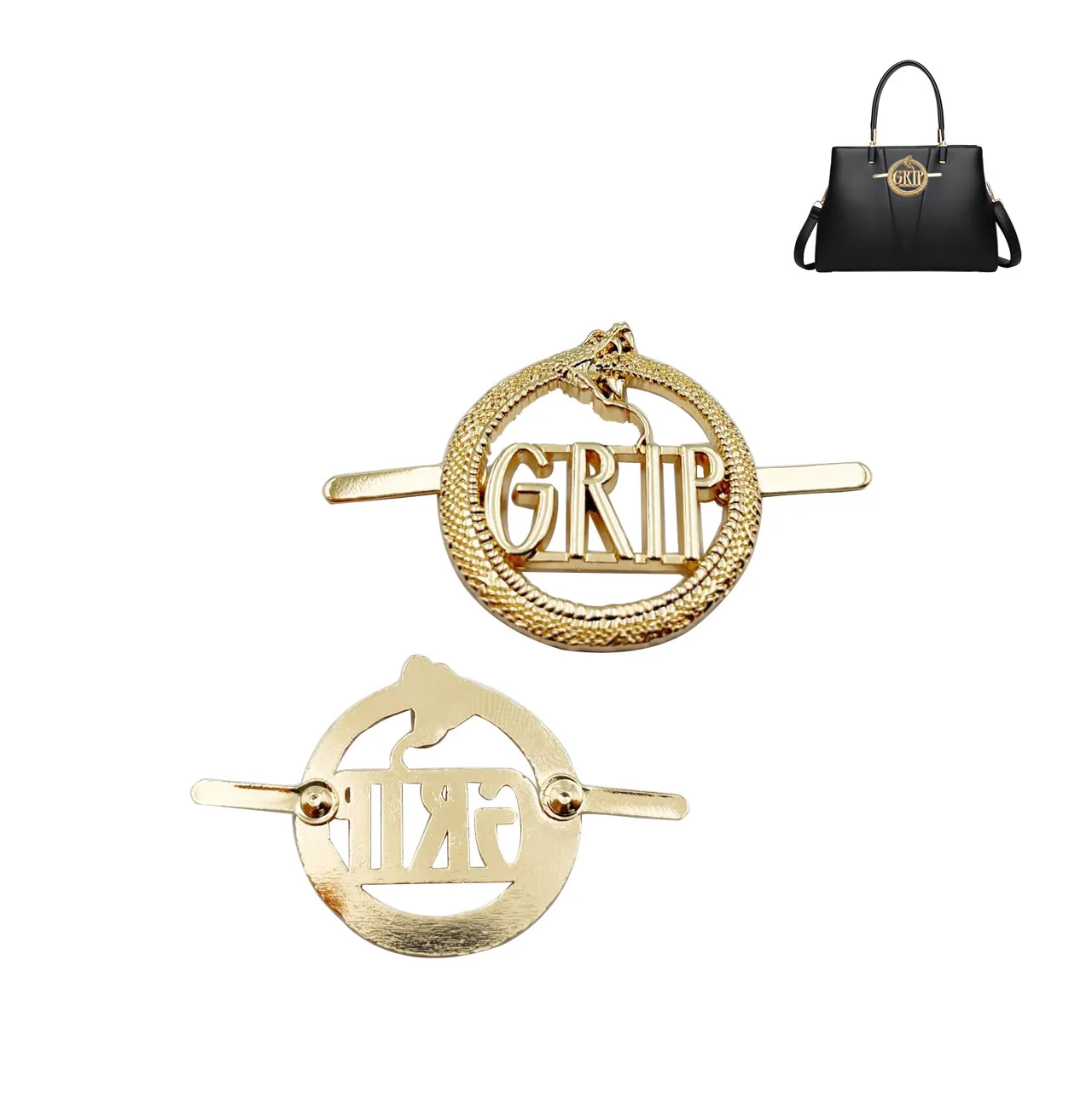 personalized metal bag tag custom design metal logo for hand bag