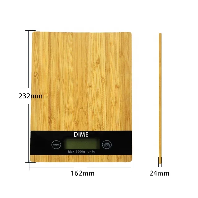 2021 Multifunction high precise 5kg bamboo digital electronic calorie Portable kitchen food scales with lcd