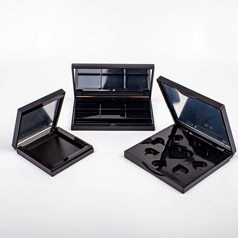Eye shadow container Plastic Package case  with mirror for Highlight  Blusher lipstick  palette Plastic China  Customized