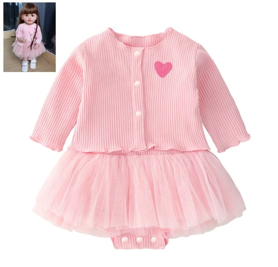 For Test Quality Low Moq American Style Girl Bebe Reborn Bomeca Doll Princess Dresses Clothes For Sale