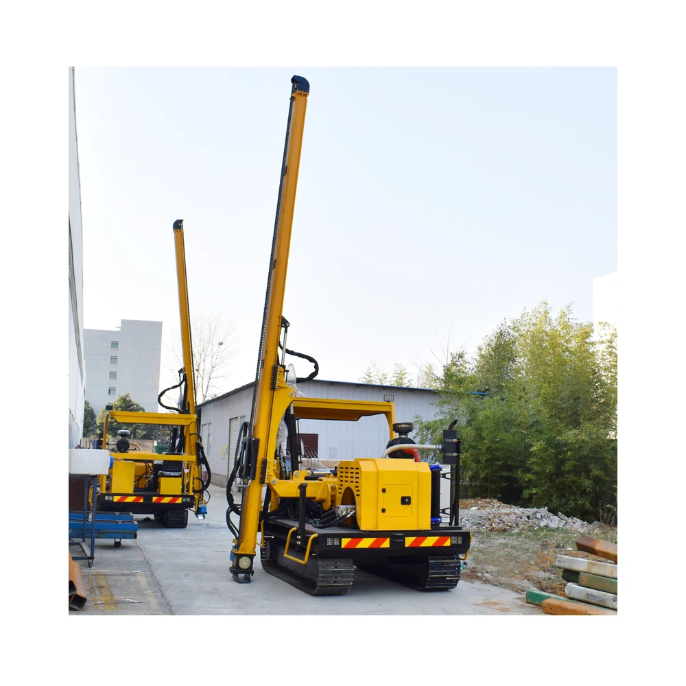 High-quality solar pile driver photovoltaic pile driver has a length of 6 meters and the most advantageous price easy to use