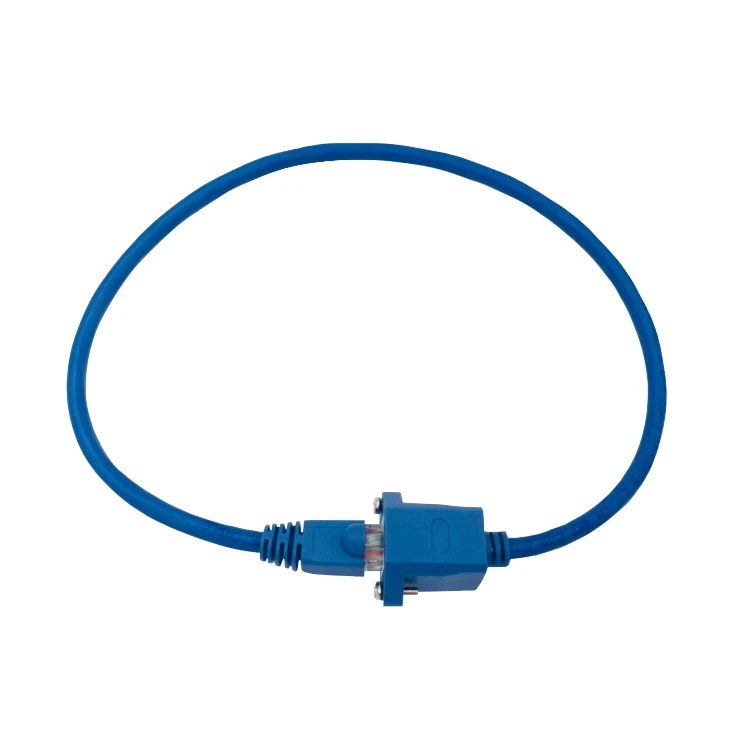 Panel Mount Ethernet Extension Cable Cate5E Cat6 Male to Female Rj45 Ethernet Lan Network Cable Adapter for PC Laptop