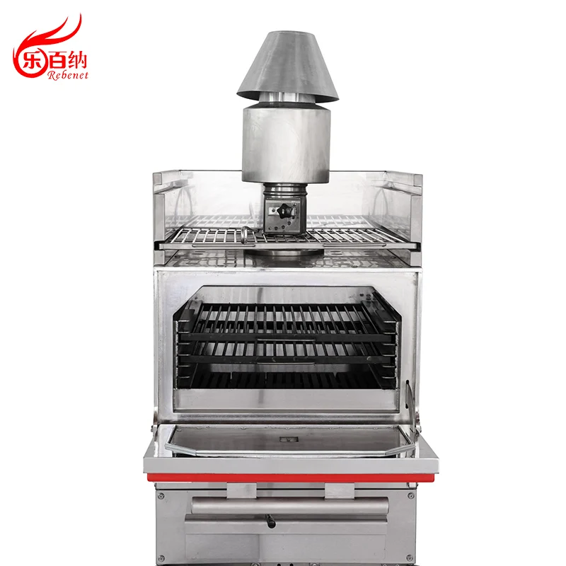 High Quality Stainless Steel Commercial Charcoal Broiler Grill Oven With/Without Cabinet