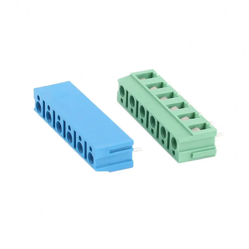 Wire 2conductor through ring tip 10 pole 25a 3 screw terminal block connector