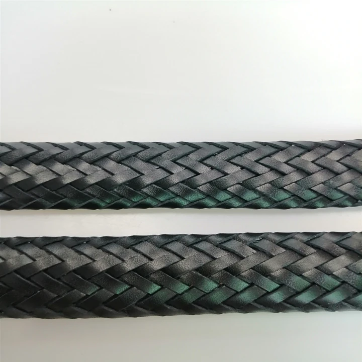 Factory direct sale fashion ladies woven belt jean black belt ladies belt