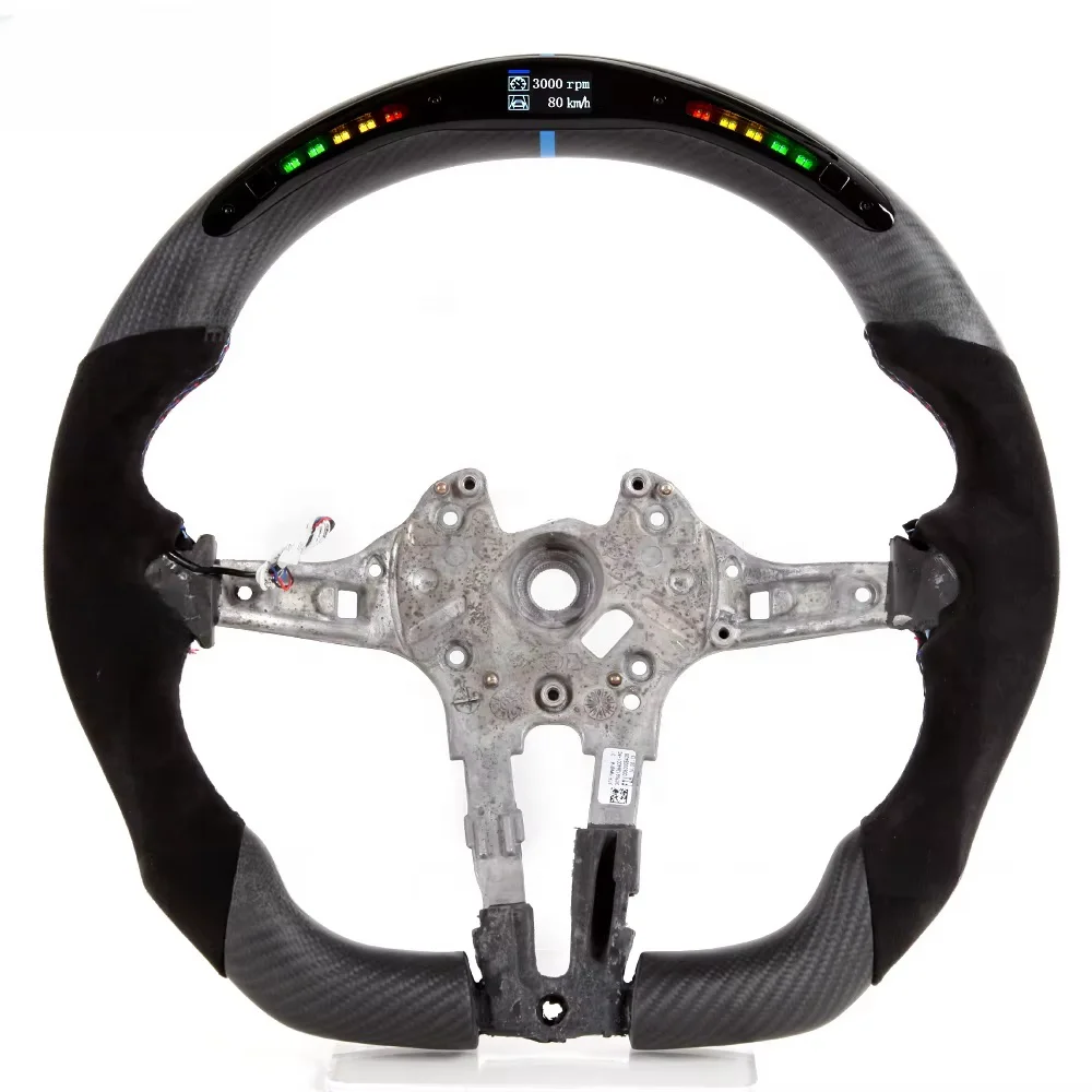 Auto-y Car Accessories New Design For BMW F10 F32 F30 E46 E36 E60 E30 E92 E93 M4 X6 E71 LED Carbon Fiber Steering Wheels