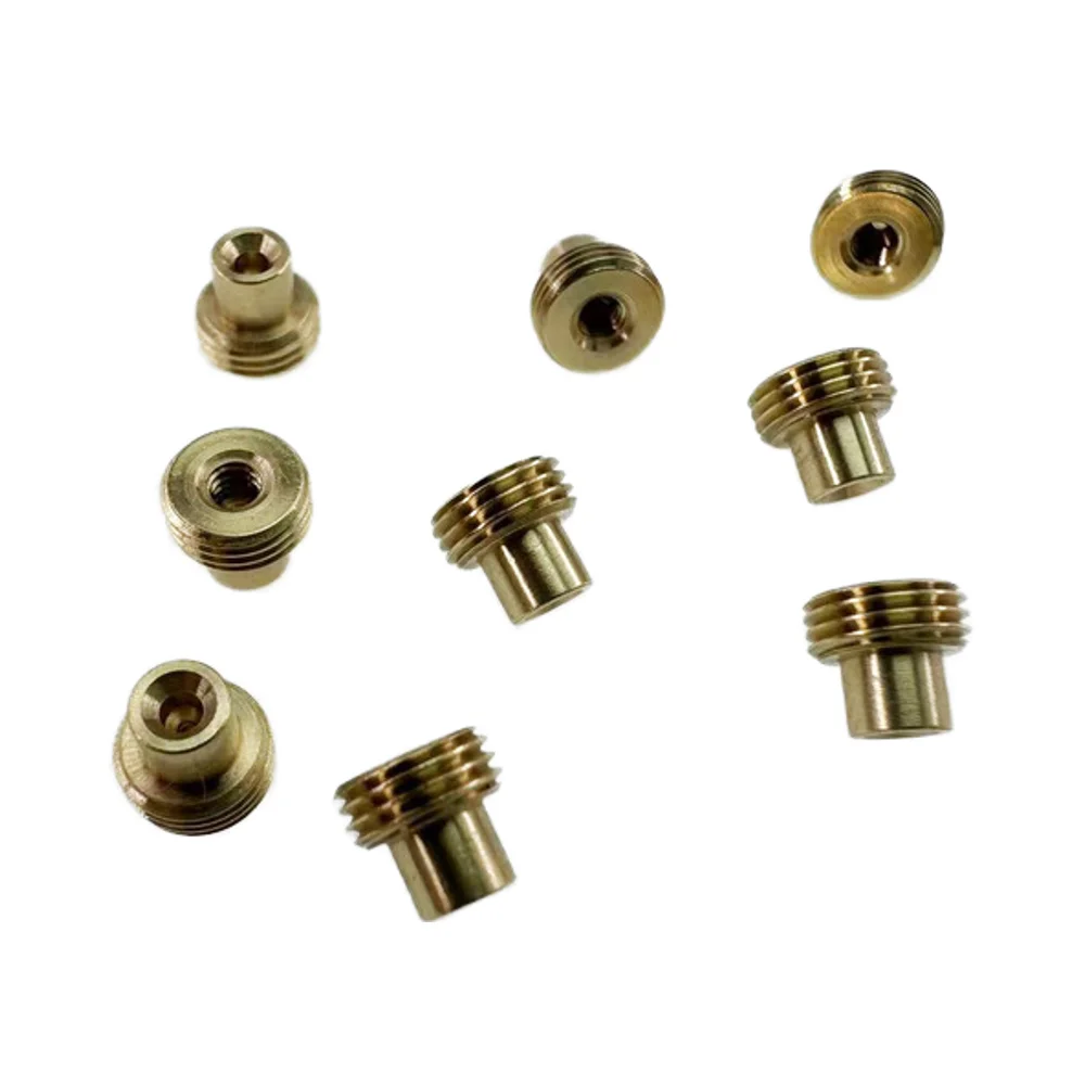 High Quality Custom Brass CNC Machining of Internal and External Teeth Nuts D-Sub Connectors