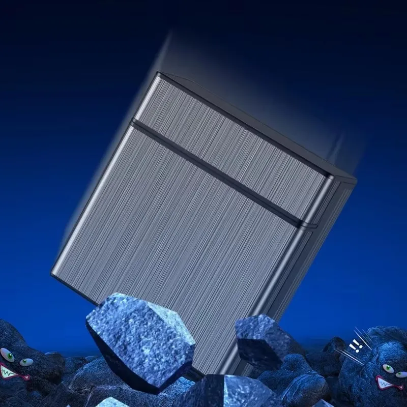 RTS Factory Large Capacity Cigarette Case Automatic Flip Cover Hold 40pcs Cigarettes Anti Pressure Portable Pocket Storage Box