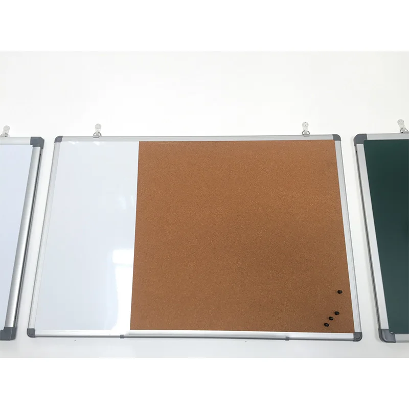 VCW Standard 30*40 Combination Wooden Frame Notice Push Pin Board Cork Bulletin Board For Office Home School Message