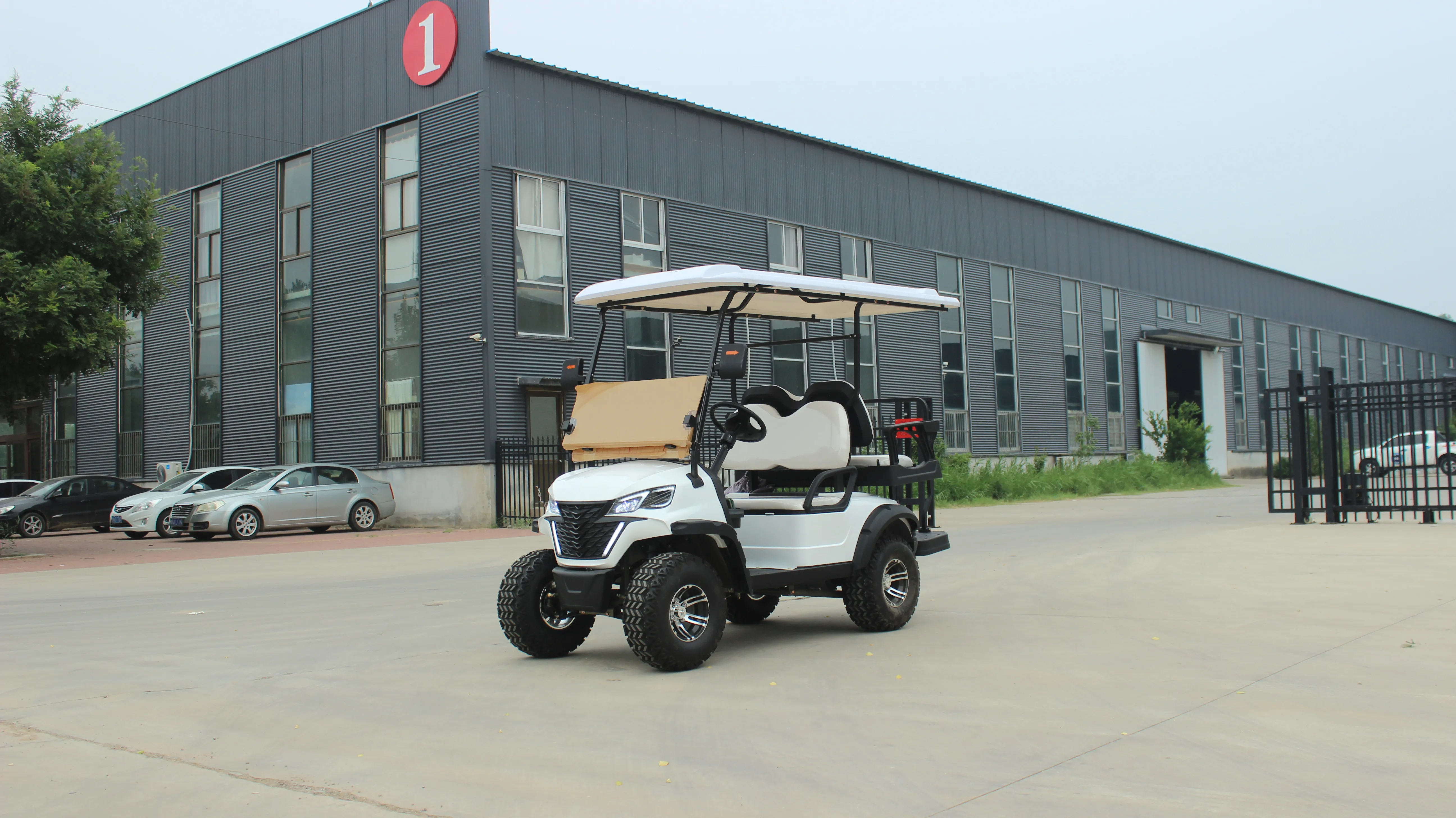 4 Passengers Sharefer 2front+2rear Seats off Road Golf Cart Full Electric Customized Color Popular Style