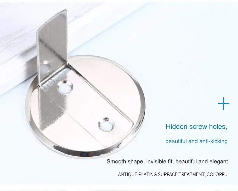 BBDHOME No-drilling floor suction Invisible door wooden door Zinc Alloy Strong magnet Door stopper