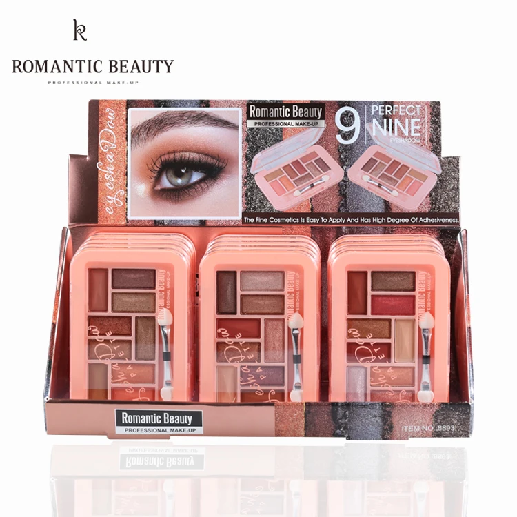 Romantic Beauty Eye Shadow Palette Earth Color Shimmer Matte Nude Eye Shadow Pigments Glitter