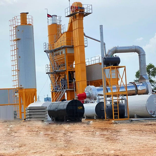 120T/H stationary asphalt mixing plants from China