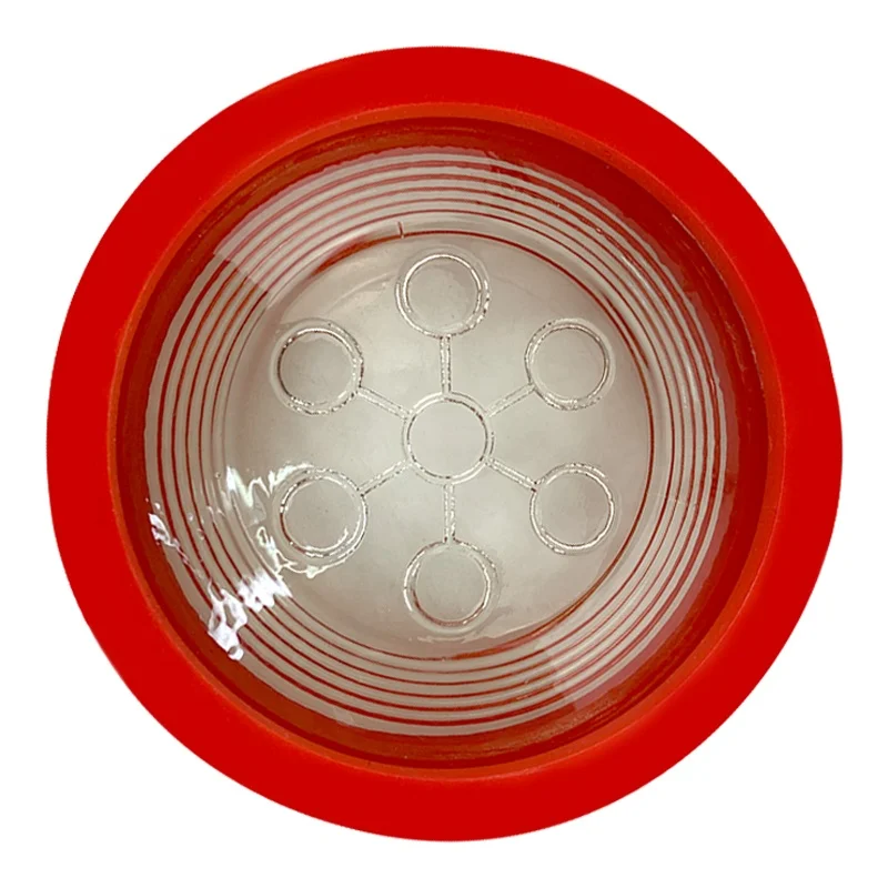 Health care clear round glass scalar energy bio disc 2 with cheaper price