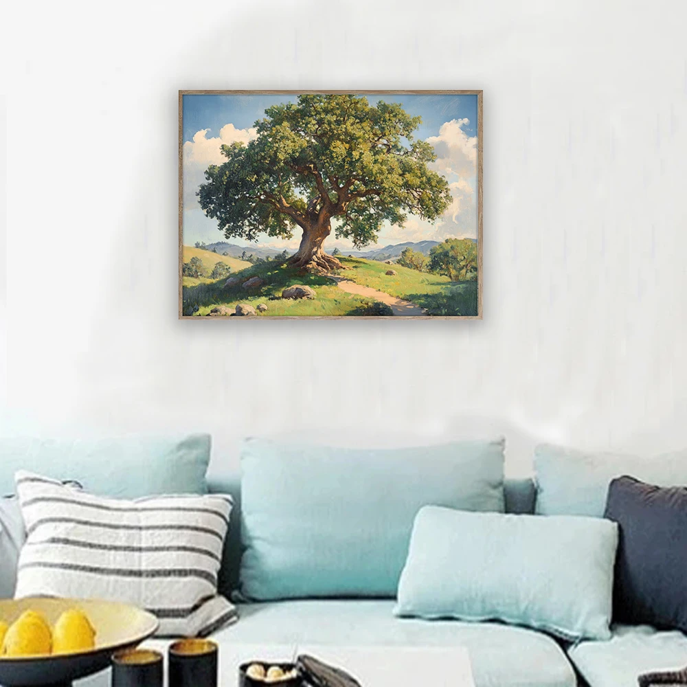 Абстрактная картина с изображением дерева Дубовая печать на холсте настенные рамки для гостиной настенное украшение