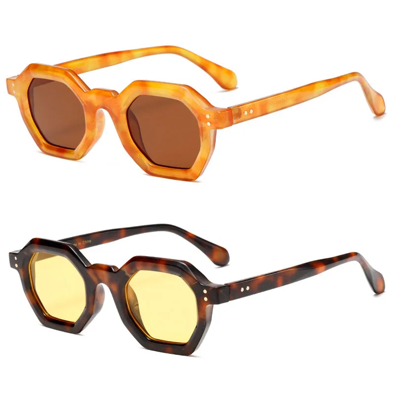 Gafas De Sol известный бренд шестигранные 2024 Новые поступления с логотипом на заказ женские мужские солнцезащитные очки оптом роскошные дизайнерские