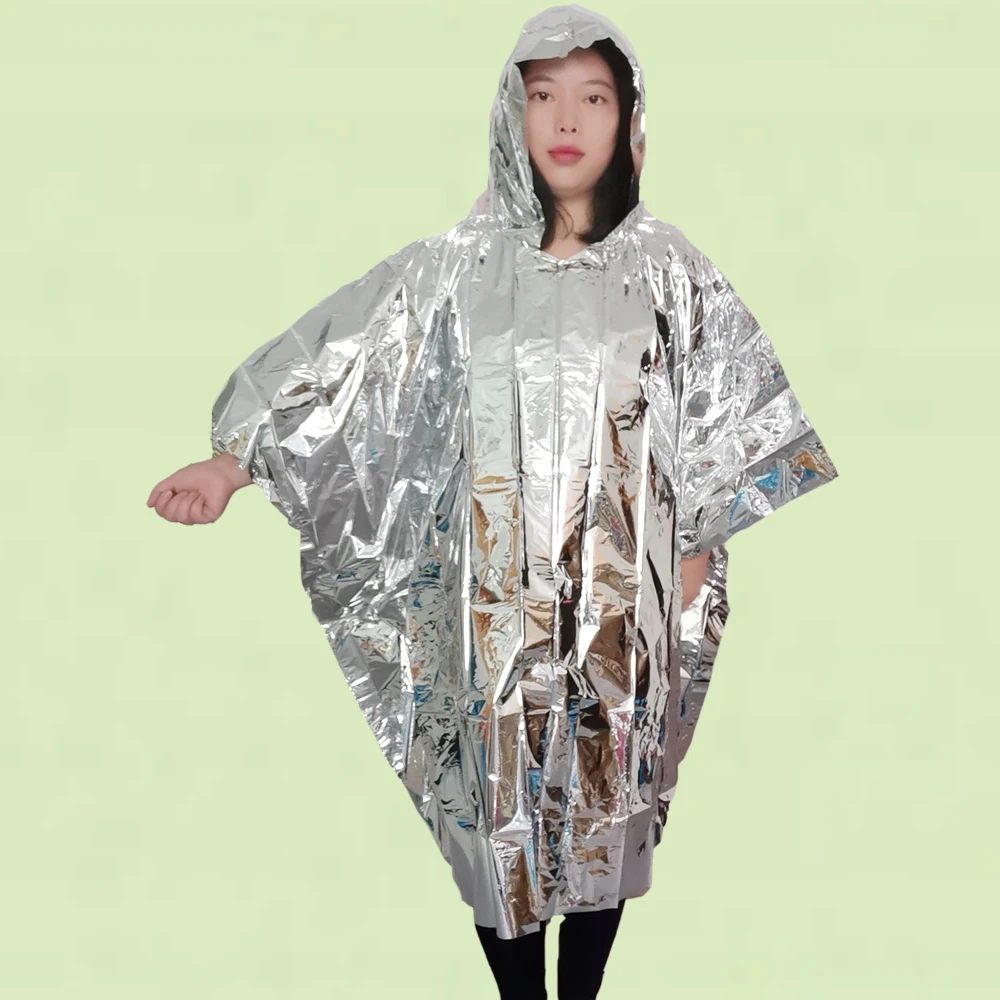 foil emergency rain poncho
