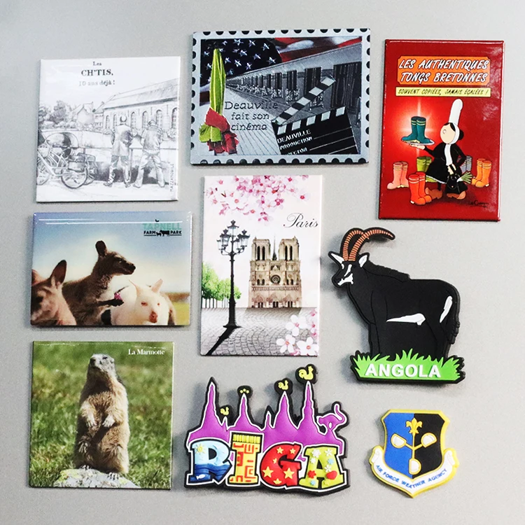 Promotional Souvenir Country Blank Rubber Customized 3D Magnet Fridge Custom PVC Fridge Magnet Custom