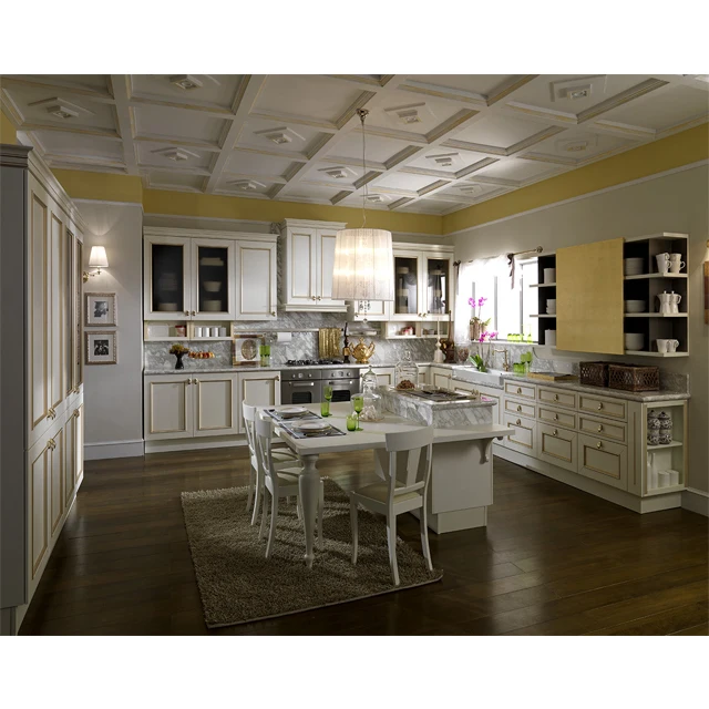 China made solid wood laminate kitchen cabinets design
