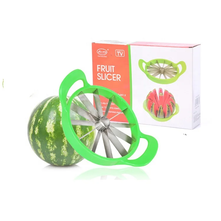 New Originality Stainless Steel Watermelon Cutter Corer Slicer Fruit Slicer Vegetable Fruit Cutter
