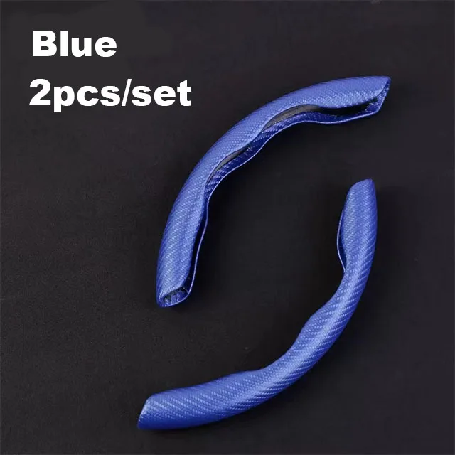 2021 New leather steering covers  luxury universal plastic design carbon fiber Fashion SUV car steering wheel cover