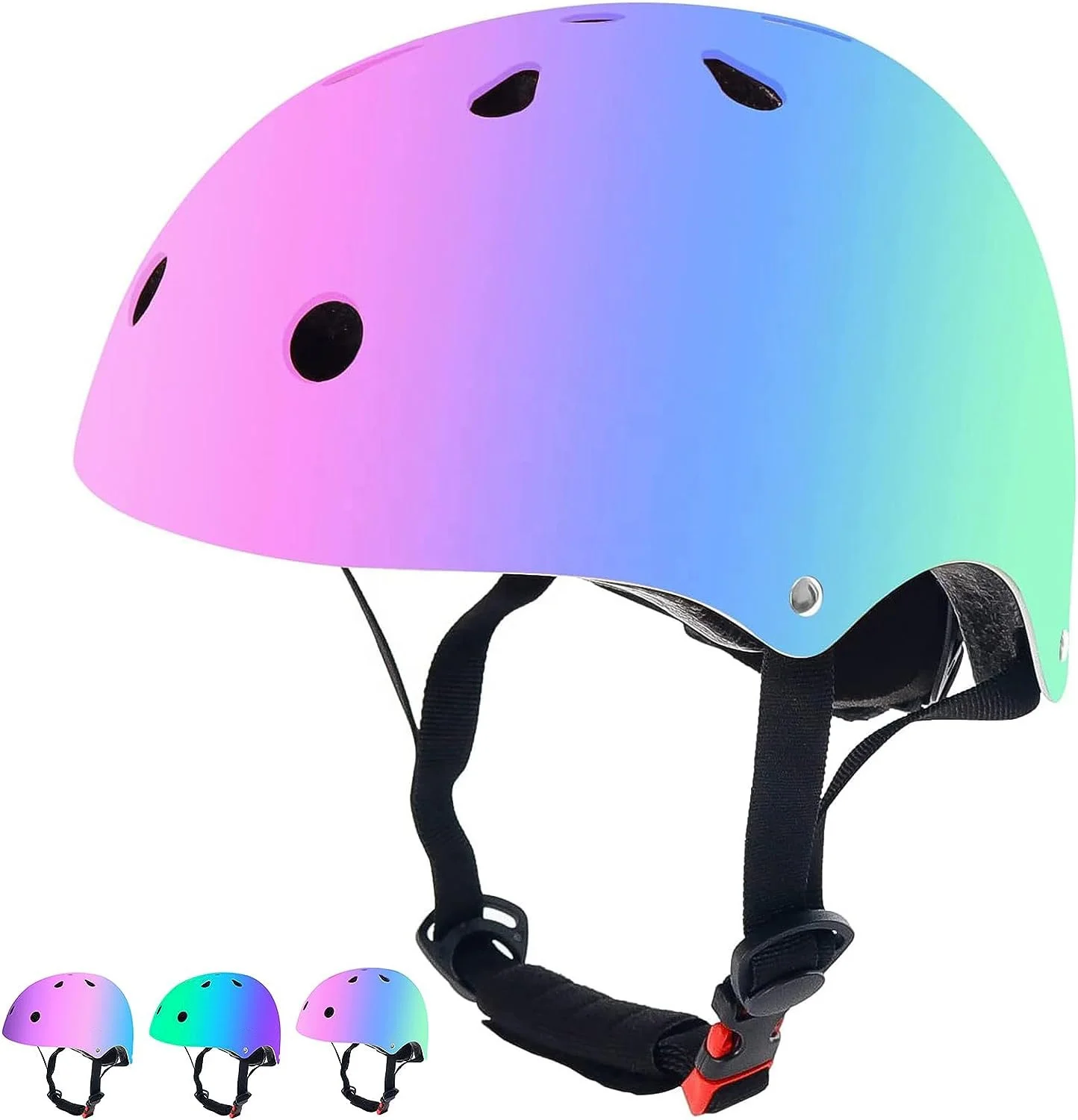High Quality Adjustable Skateboard Helmets Youth Kids Roller Skate Cycling Bicycle Helmets