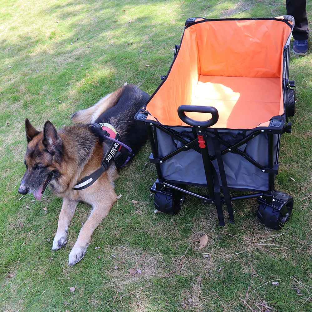 wholesale folding beach wagon maxwell foldable lounge chair push kids wagon heavy duty