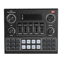 m9 Sound Card Audio Set Interface External Usb Webcast Studio Live Microphone  usb  sound card studio recording