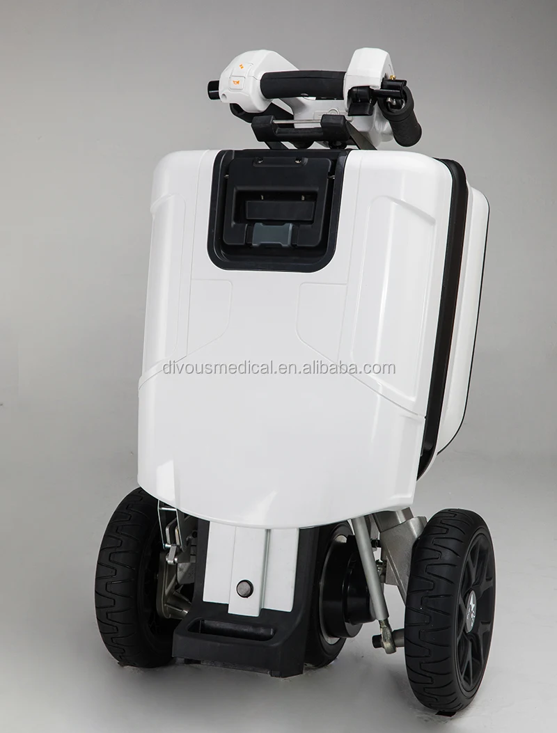 Automatic fold & unfold lightweight disabled 3 wheels elderly electric wheelchair electric scooter