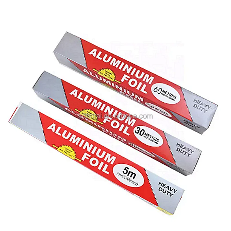 300m Disposable Aluminium Foil Sandwich Coil 30cm Food Packaging Box With Moisture Resistance Good Packaging Foil Paper Rolls