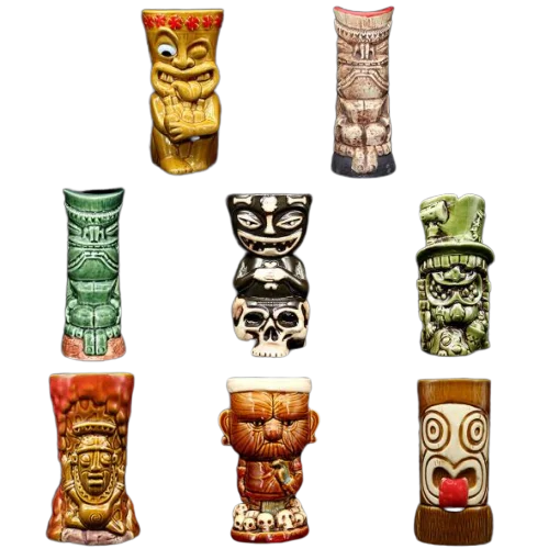 Керамическая чашка Гавайская Кружка Тики для бара пивные кружки в американском стиле гавайская Праздничная рукоятка настоящие ананасовые праздничные