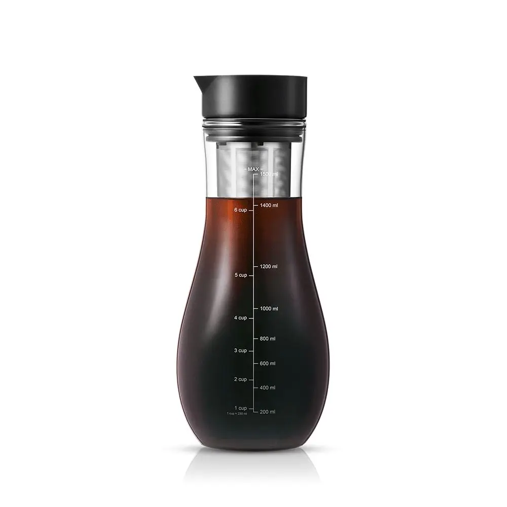 Custom Made Classic Borosilicate Glass Large Capacity 1500Ml With Airtight Lid Cold Brew Maker For Home