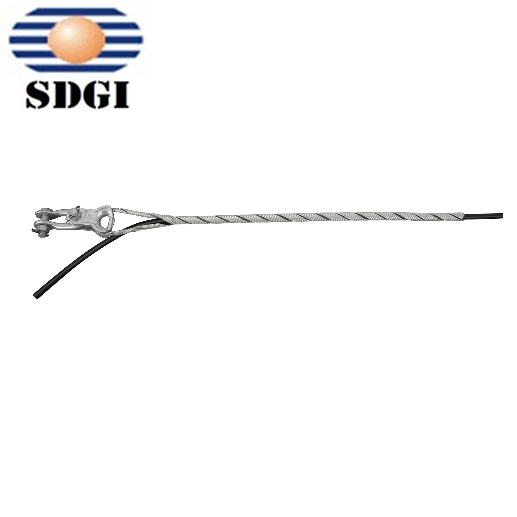 ADSS Helical Dead End Clamp Tension Clamp Performed Guy Grips Galvanized Power Accessories for Short Span ADSS OPGW Cable