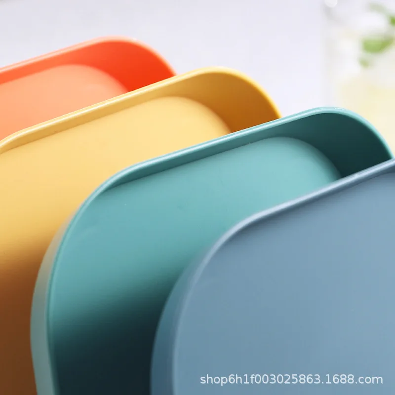 Wholesale Japanese household bone spitting dish Creative plastic plate thickenedsmall  square plate snack  fruit gift plate