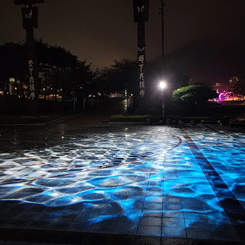 RGB 6-color Water Wave Gobo Projector 100W Suitable for Aquarium Theme Park
