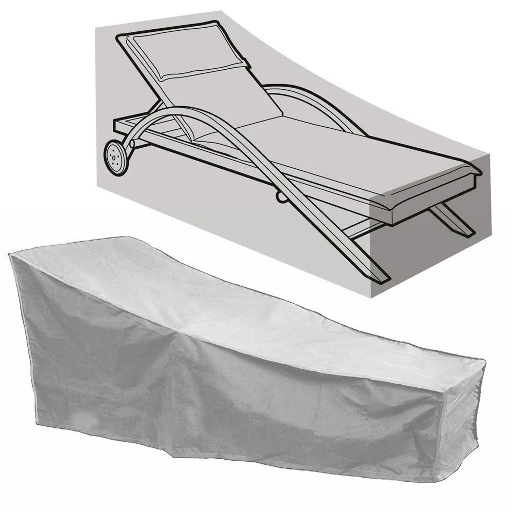  Garden Chaise Longue Chair Cover Shed Sunshade Waterproof Outdoor Furniture Recliner Dust