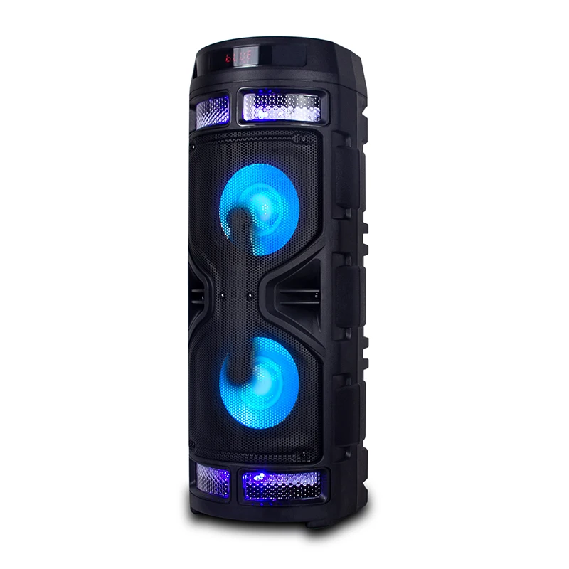 Высококачественные портативные bluetooth-колонки Deluxe беспроводные с FM-радио караоке светодиодной подсветкой записью USB