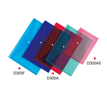 Good Quality Wholesales Multi Color A4 Size Pp Material File  button Document Bag