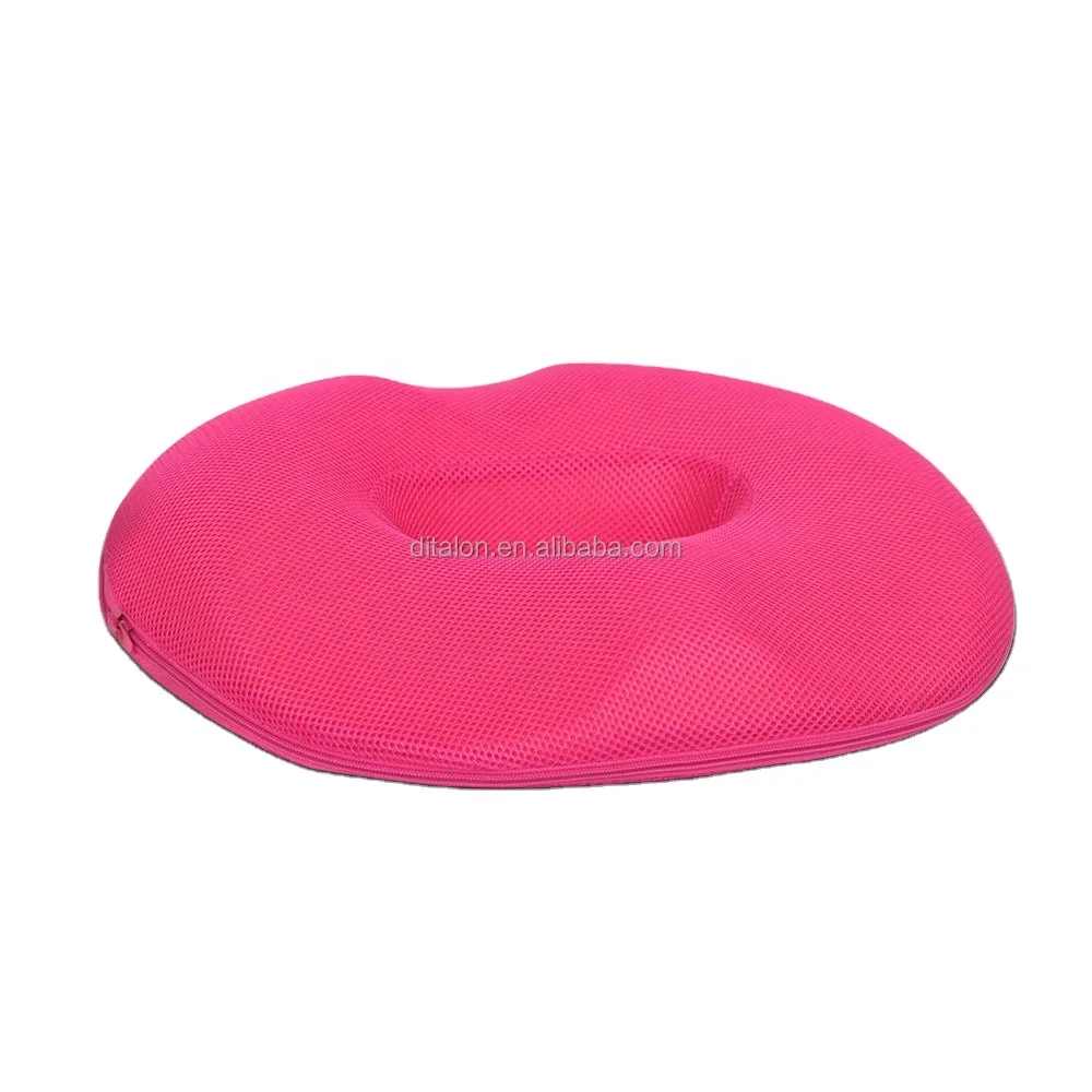 Meditation Cool Gel Ventilated Round Donut Hemorrhoid Coccyx Tailbone Seat Cushion For Pressure Relief Universal Pillow