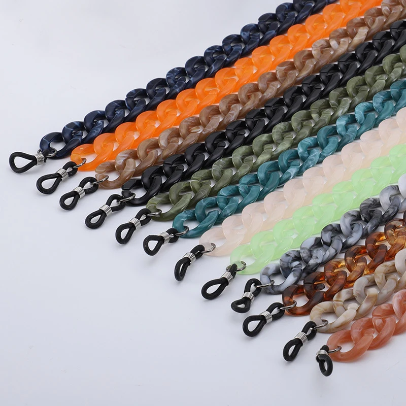 Resin Eyeglass Chain Holder Cord Sunglass Strap Glasses Fashion Eyewear Necklace Retainer