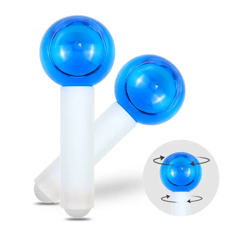 Massaging Durable Glass Cryo Sticks  ice globes for face  to Tighten Skin