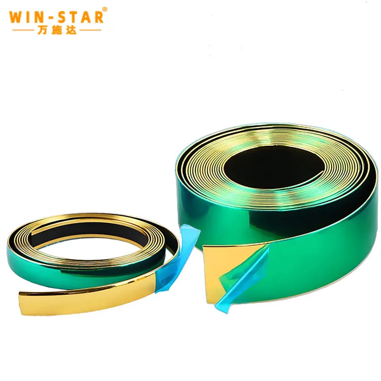 China Factory Wholesale Gold silver PVC furniture decorative strip Sofa base edge plastic edge sealing strip