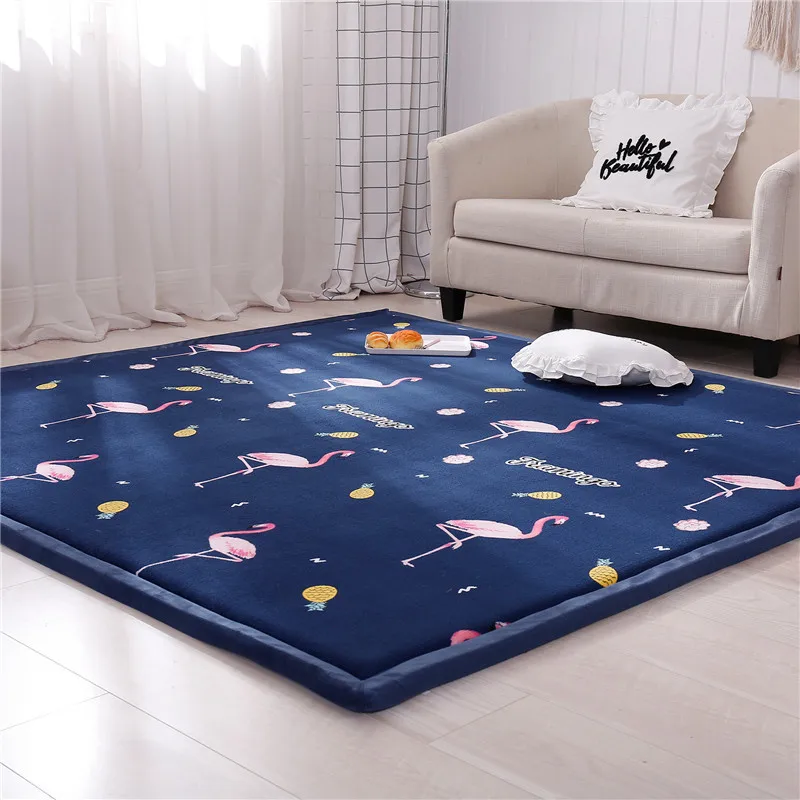 Modern style Tatami rug Bedroom bedside baby fall mat living room carpet wide edge process bedroom carpet